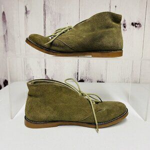 Very Volatile Ankle Boots Booties Womens Size 6 Green Tie